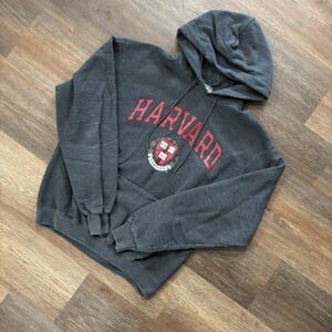 Harvard‎ University Gray Champion Hoodie Pullover Sz M College Ivy League